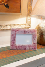 Load image into Gallery viewer, Natural Rose Quartz Photo Frame