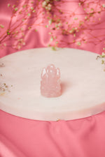 Load image into Gallery viewer, Natural Rose Quartz Ganesh ji
