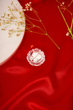 Load image into Gallery viewer, Natural Clear Quartz Charan Paduka with Silver