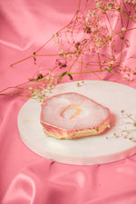 Load image into Gallery viewer, Natural Rose Quartz Tea Light Candle