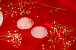 Load image into Gallery viewer, Natural Rose Quartz Rose Flower(Pair of 2)