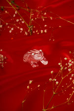 Load image into Gallery viewer, Natural Clear Quartz Frog with Silver