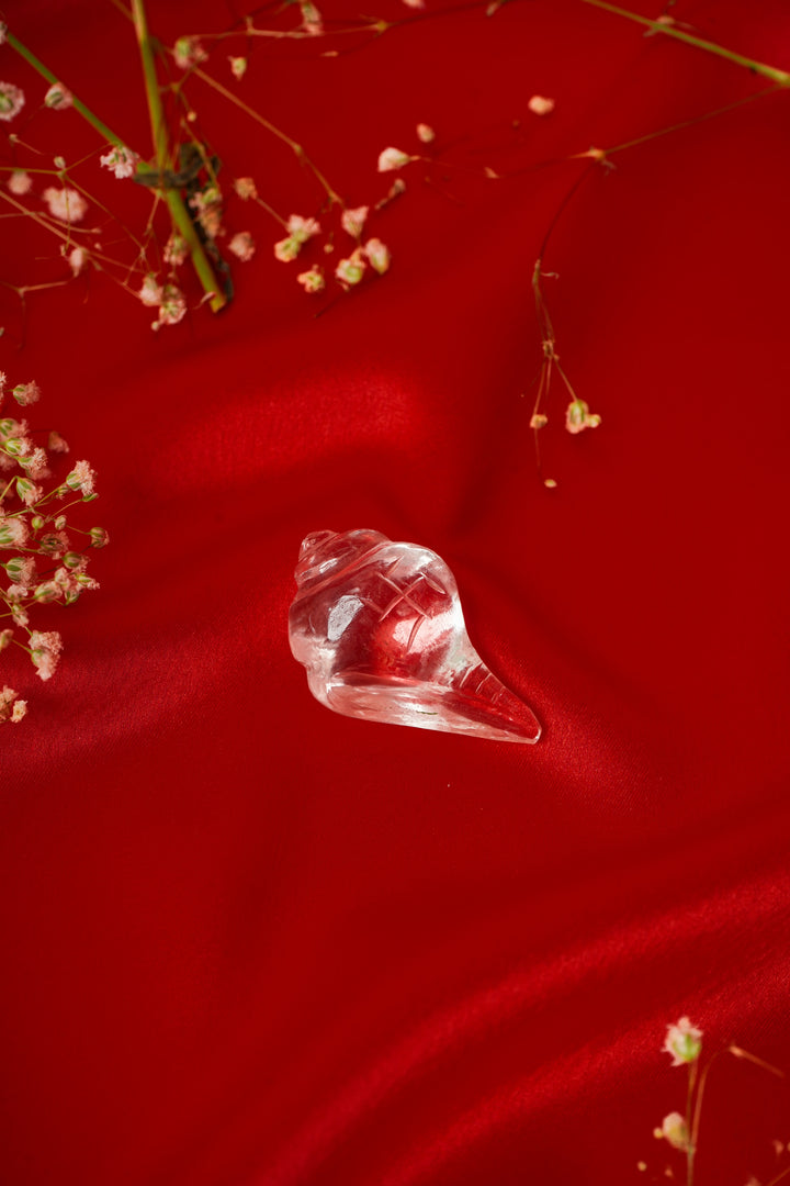 Natural Clear Quartz Shankh
