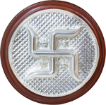 Load image into Gallery viewer, 999 Pure Silver Swastik Pair