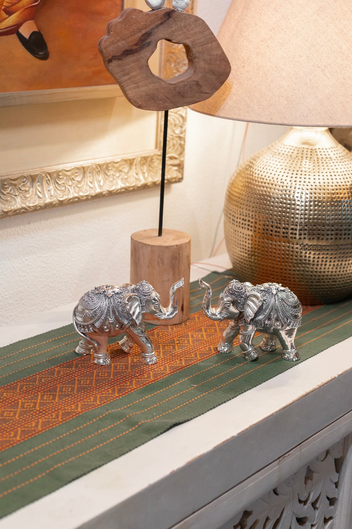 What is a Silver Plated Elephant Pair?