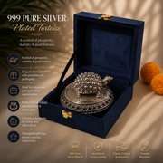 999 Pure Silver Tortoise with Elegant Silver Base