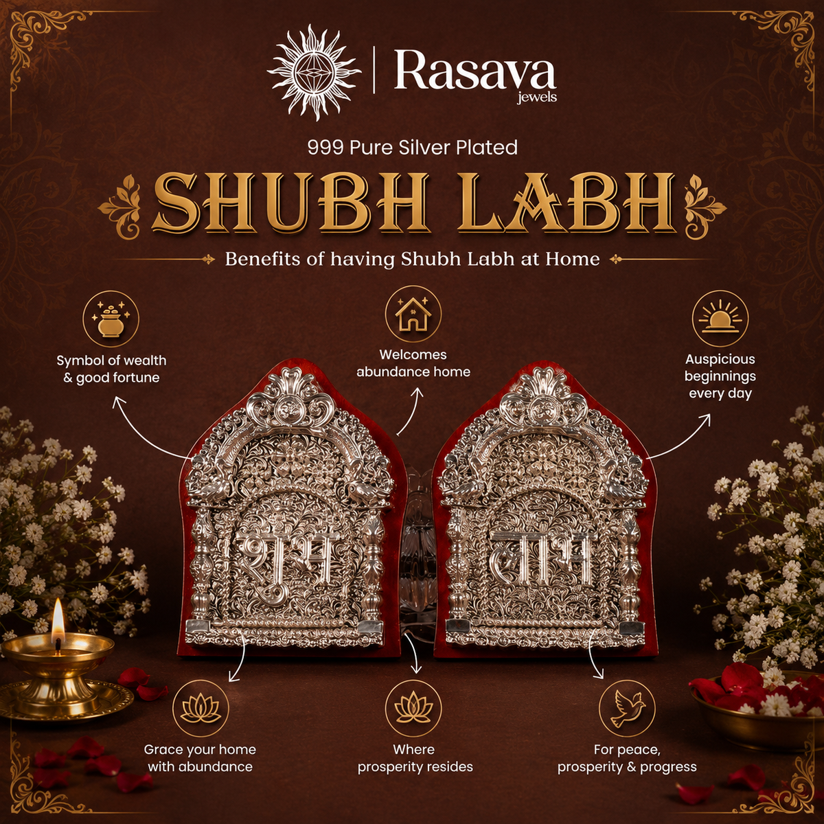 999 Pure Silver Shubh Labh