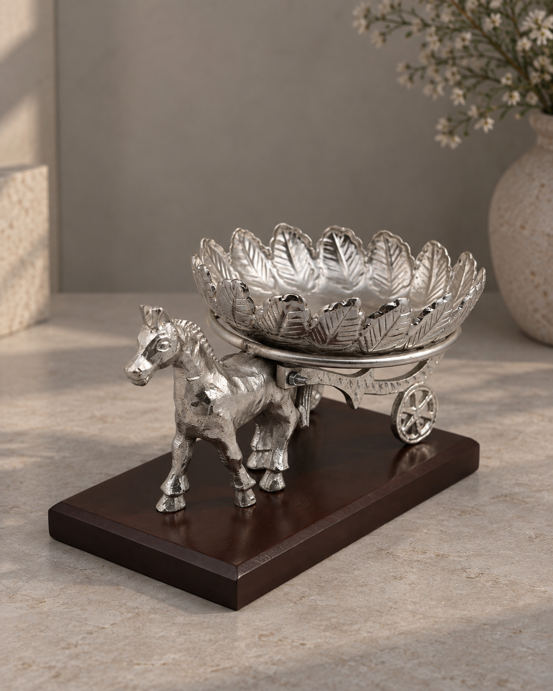 Premium German Silver Horse Platter