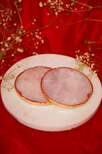 Load image into Gallery viewer, Natural Rose Quartz Coasters(Set of 2,4,6,8)
