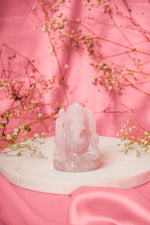 Load image into Gallery viewer, Natural Rose Quartz Ganesh ji
