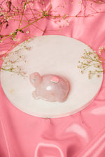 Load image into Gallery viewer, NaturalRose Quartz Tortoise With Silver
