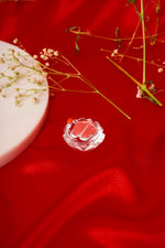 Load image into Gallery viewer, Natural Clear Quartz Charan Paduka with Silver
