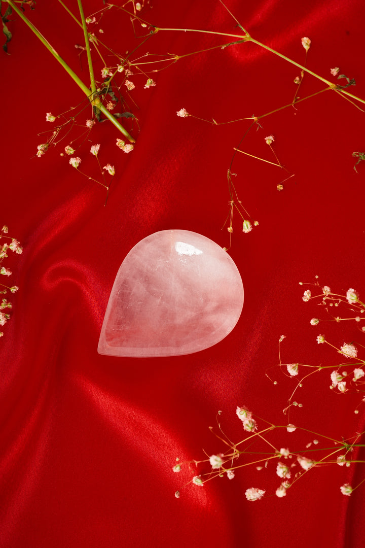 Natural Rose Quartz Diya