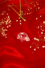 Load image into Gallery viewer, Natural Clear Quartz Tortoise with Silver
