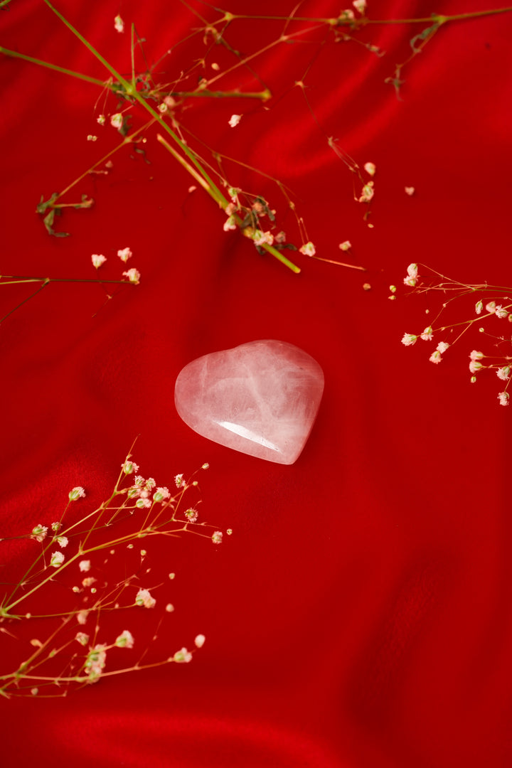 Natural Rose Quartz Heart