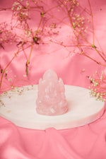 Load image into Gallery viewer, Natural Rose Quartz Ganesh ji
