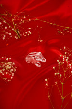 Load image into Gallery viewer, Natural Clear Quartz Frog with Silver
