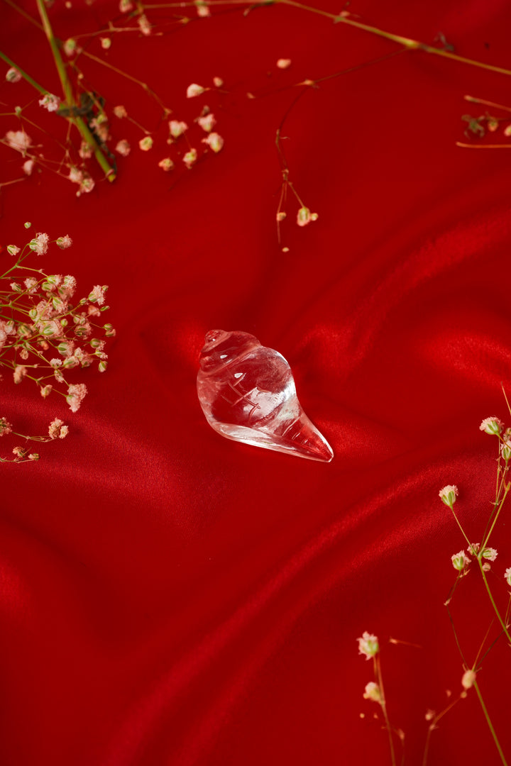 Natural Clear Quartz Shankh