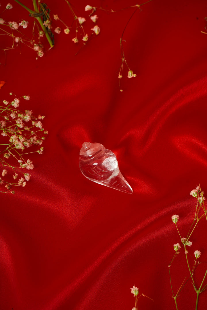 Natural Clear Quartz Shankh