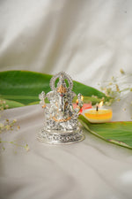 Load image into Gallery viewer, Silver and gold plated Lakshmi -Ganesh ji
