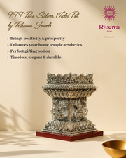 999 Pure Silver Tulsi pot