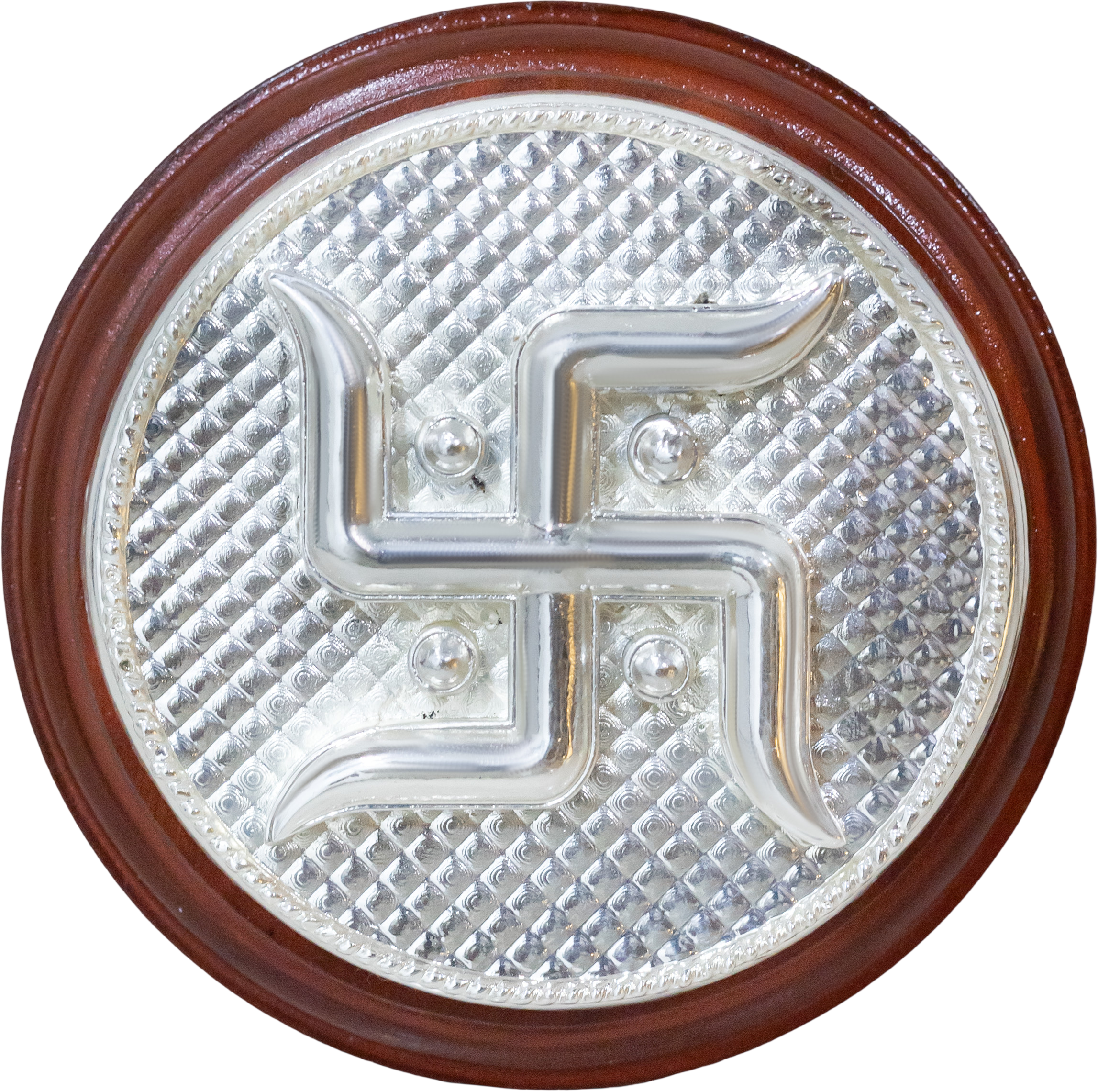 999 Pure Silver Swastik Pair