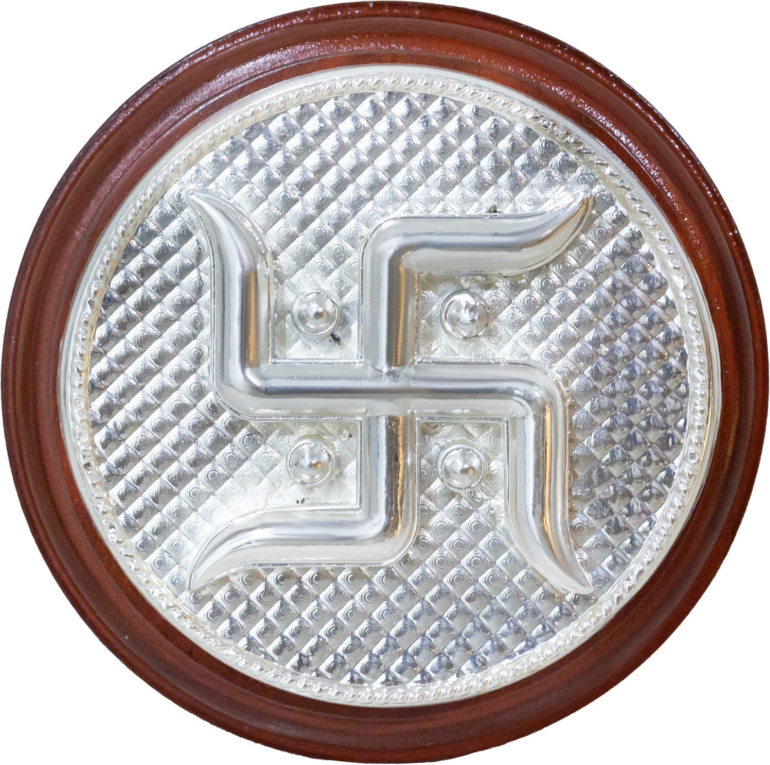 999 Pure Silver Swastik Pair